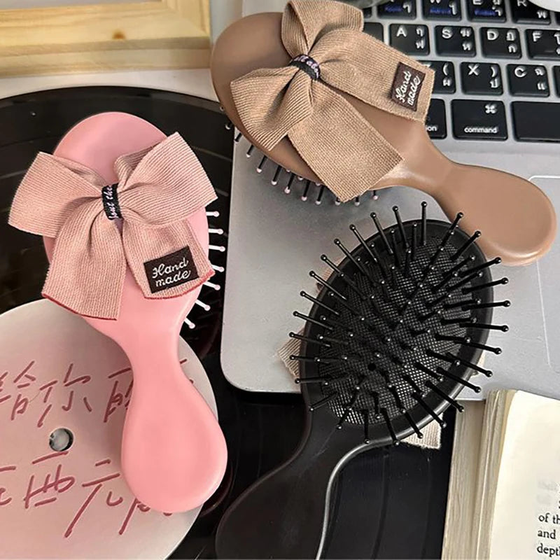 Cute Bowknot Airbag  Hair Brush