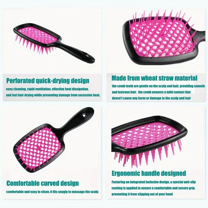 2-piece detangling hair brush set