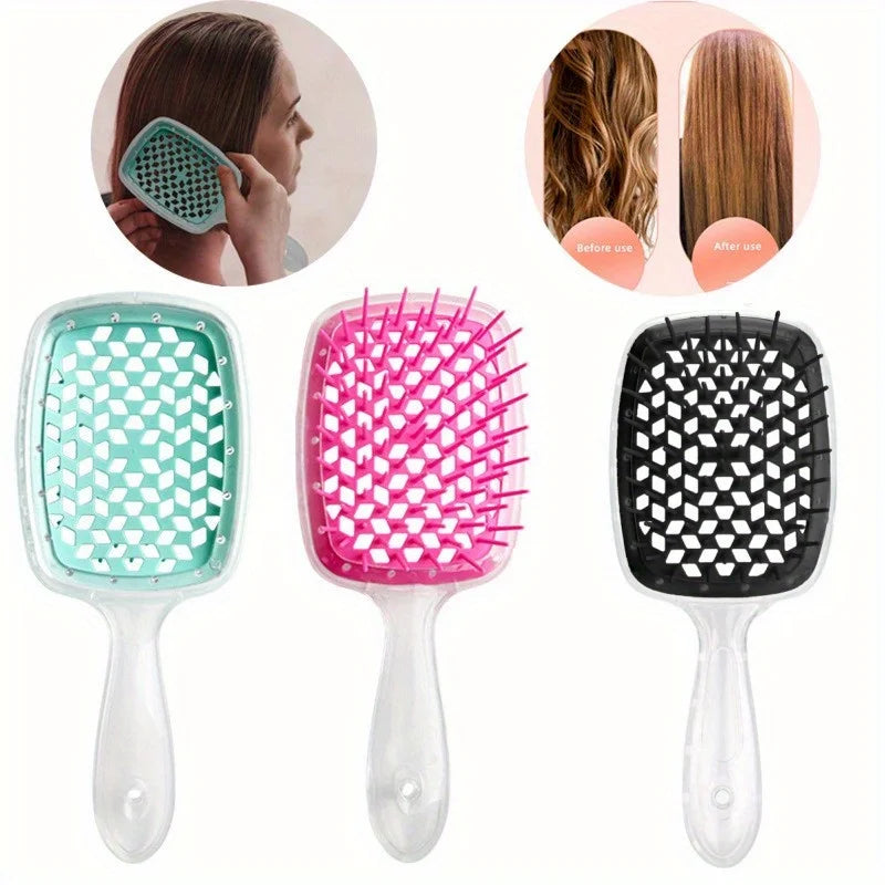 2-piece detangling hair brush set