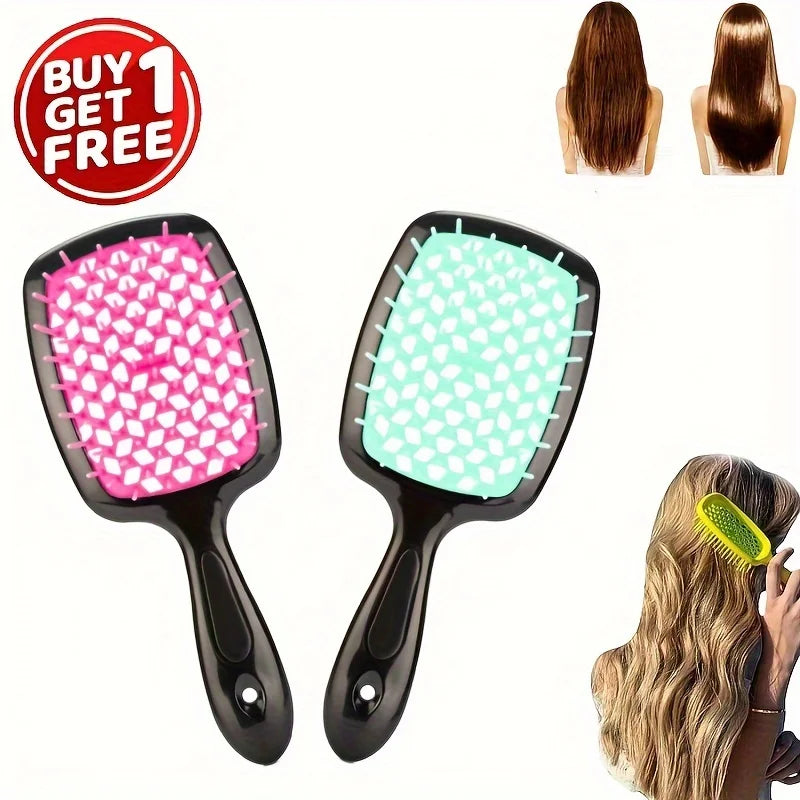 2-piece detangling hair brush set